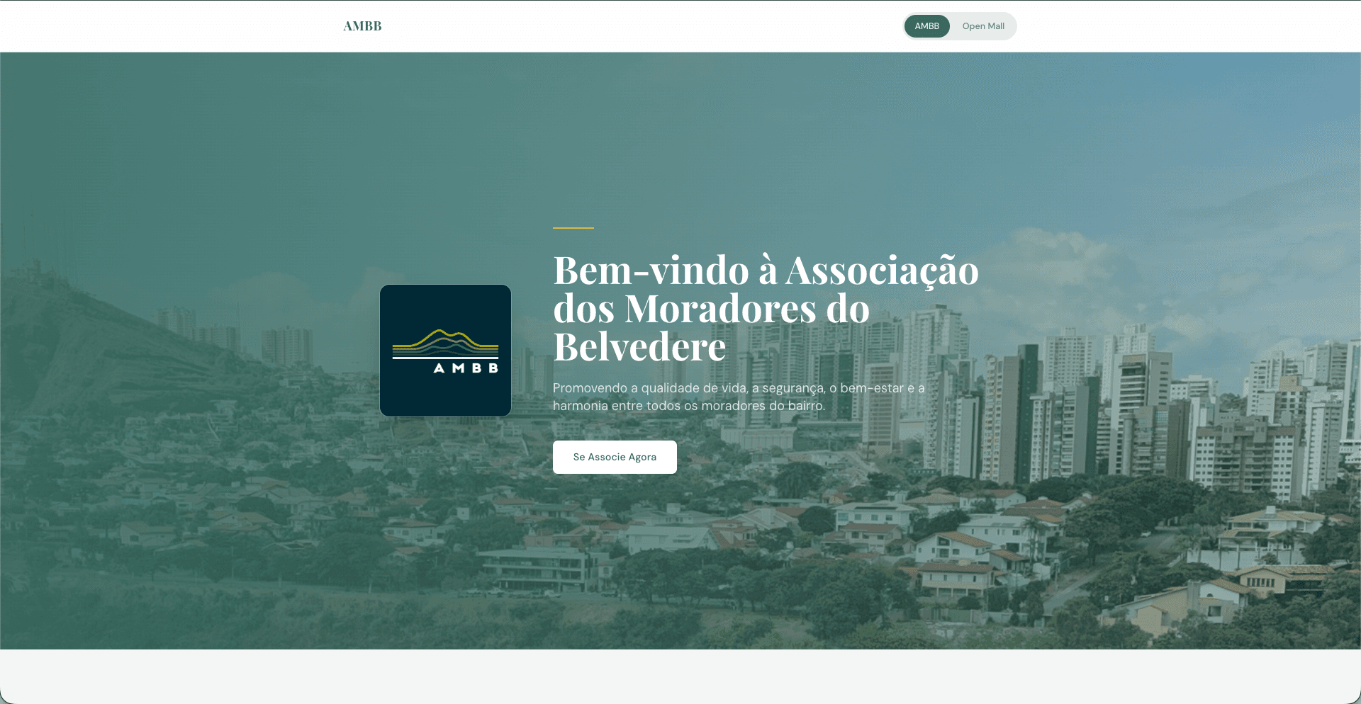 Bem-vindo à Associação dos Moradores do Belvedere